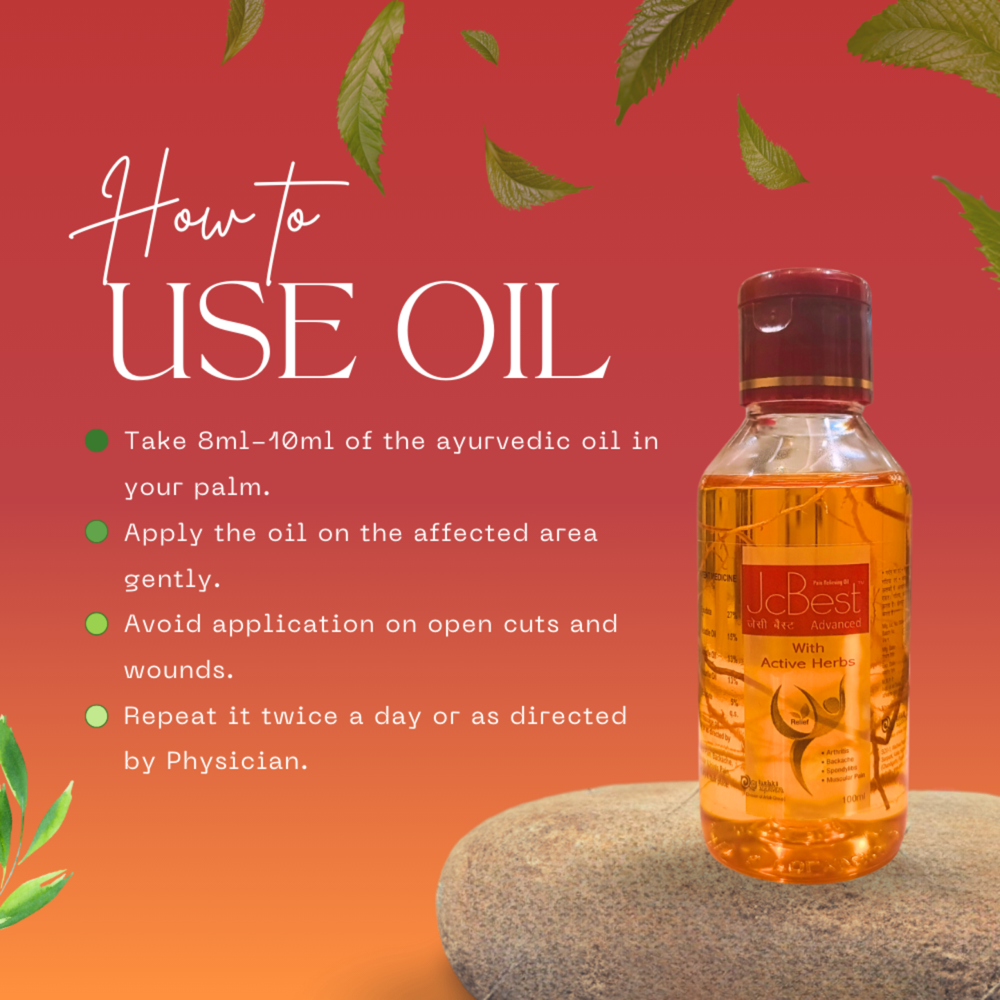 JC Best Oil - Ayurvedic Pain Relief Oil